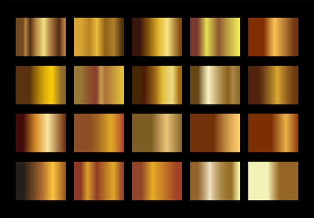 Illustrazione metallica della struttura dell'icona di vettore dello sfondo del gradiente dell'oro per la moneta e l'etichetta del banner del nastro del telaio