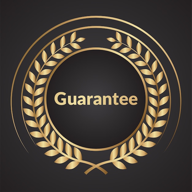 Gold guarantee logo design template
