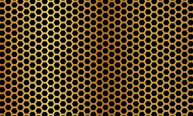 gold hexagon background