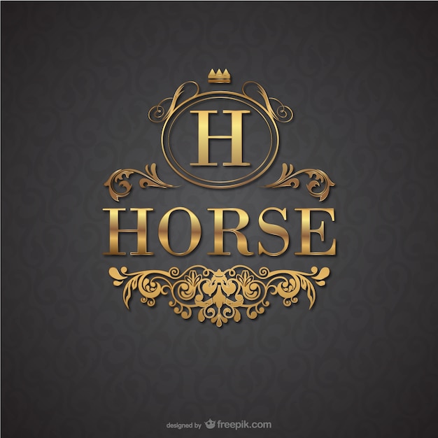 Gold horse logo