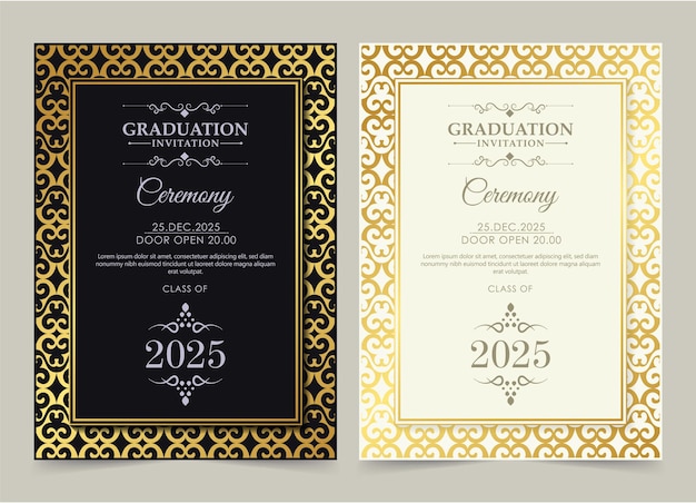ゴールドの招待状の背景スタイルの装飾パターン