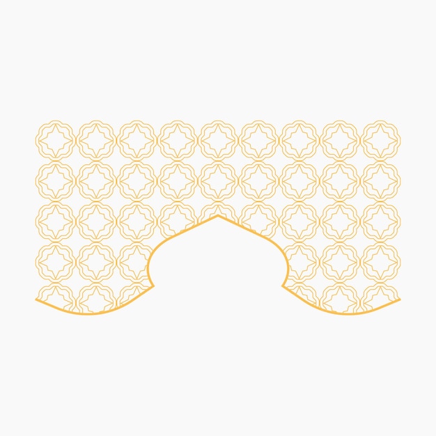 Gold Islamic Pattern Frame