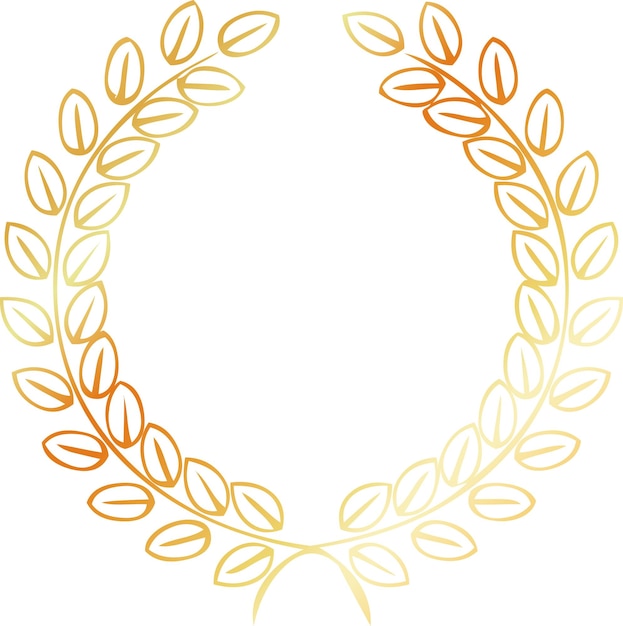 gold laurel wreath