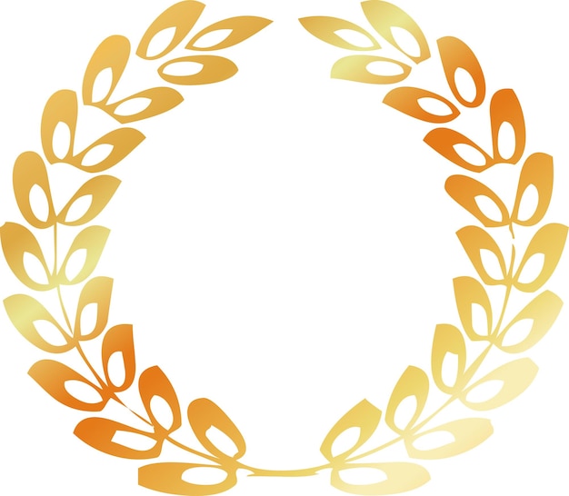 gold laurel wreath