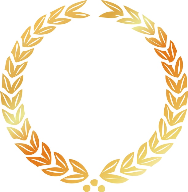 gold laurel wreath