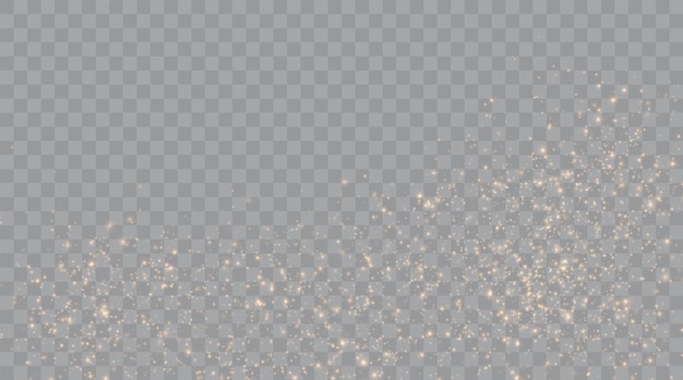 Gold Light Vector Glitter Particles