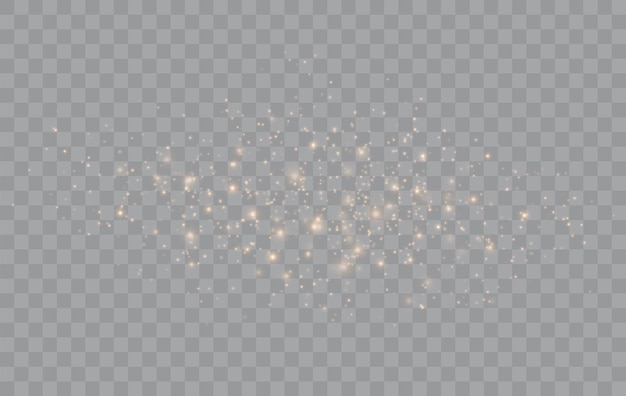 Gold Light Vector Glitter Particles