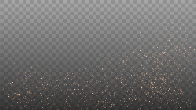 Gold Light Vector Glitter Particles