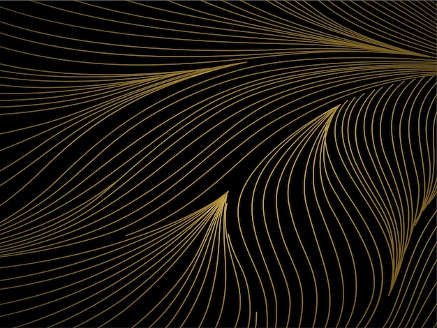 Vector gold line luxury pattern