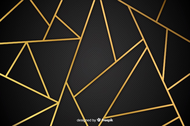 Vector gold lines background