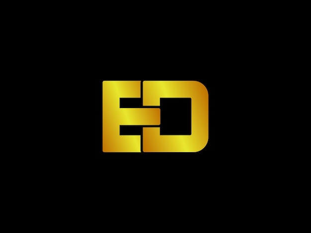 Gold logo with the title'ed '