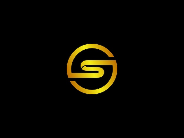 Logo d'oro con il titolo'logo d'oro per un'azienda chiamata s '