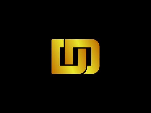 Vector gold logo with the title'logo for a company called dd