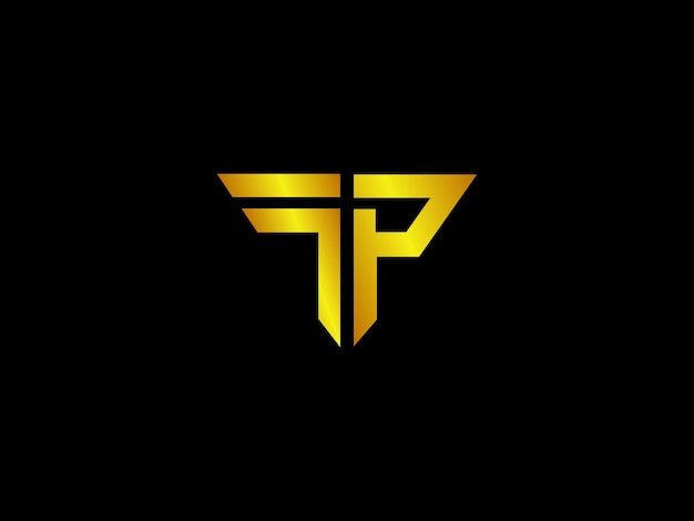 Gold logo with the title'tp '
