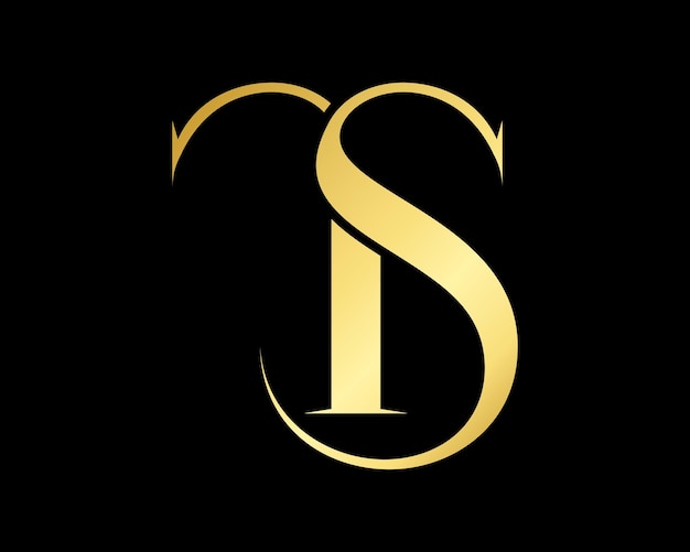Gold logo with the title'ts'on a black background
