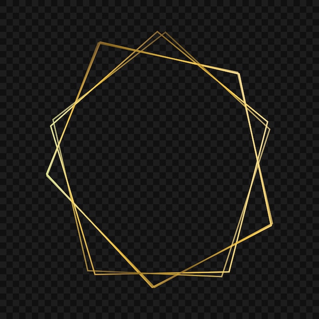 Gold luxury frame vector illustration