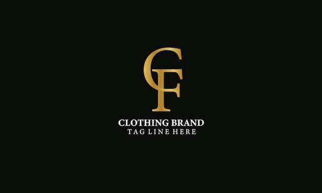 gold luxury letter logo for brand