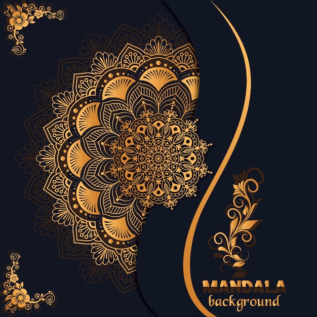 gold luxury mandala background