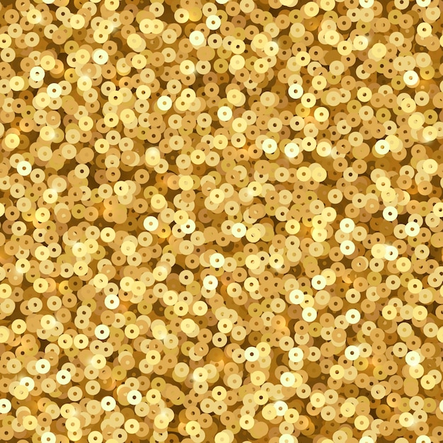 Paillettes luccicanti dorati.