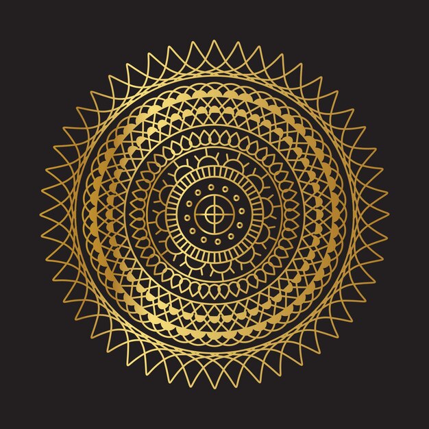 Gold mandala background