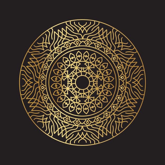 Gold mandala background