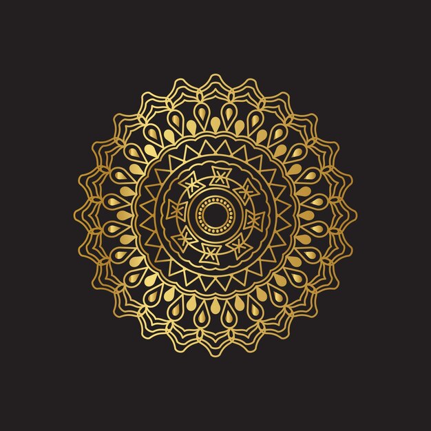 Gold mandala background