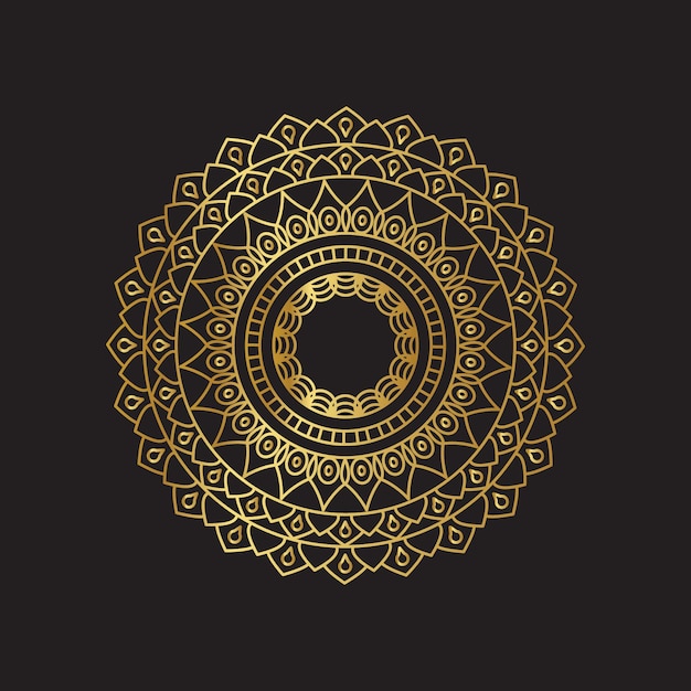 Gold mandala background