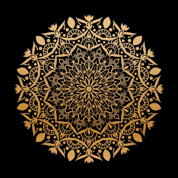 Design creativo mandala d'oro