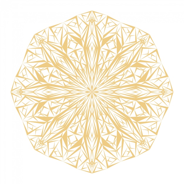 Vector gold mandala