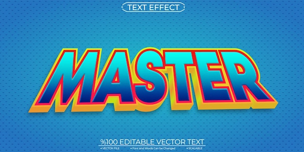 Gold Master Editable and Scalable Text Effect