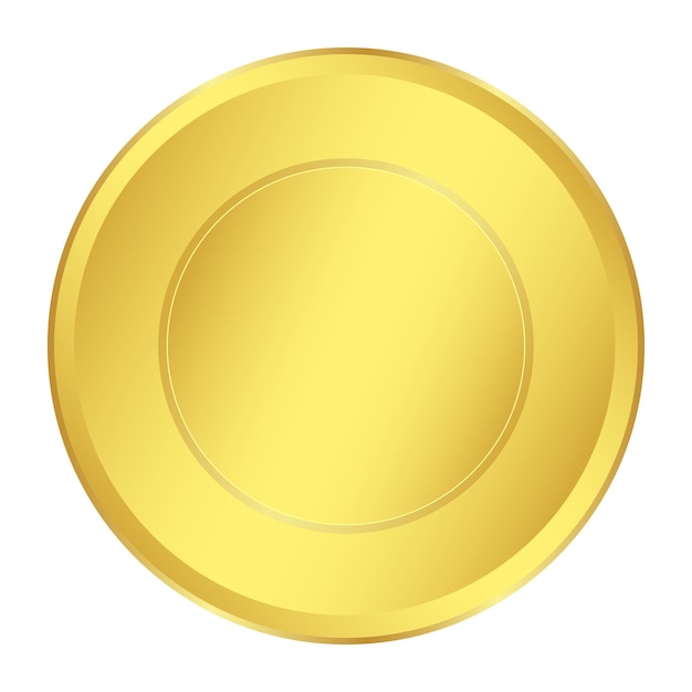 Vector gold medal for the champion in the first place icon vector ill