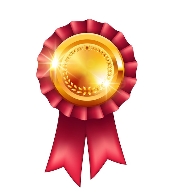 Gold medal Medal for awarding Vector clipart