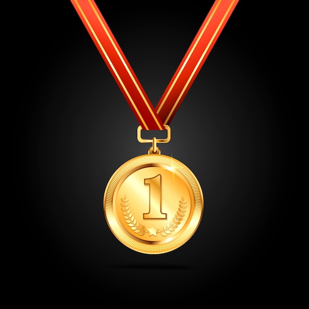 Gold Medal Vector Design