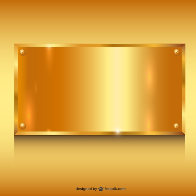 Gold metal banner background