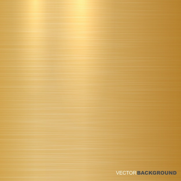 Vector gold metallic background polished texture