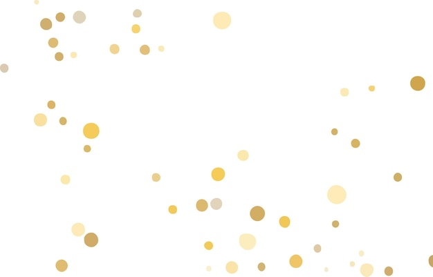 Gold onfetti on a white background a drop of shiny particles decorative element