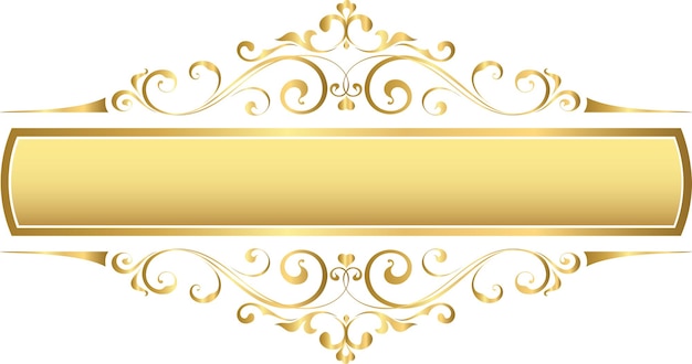 Gold ornament frame