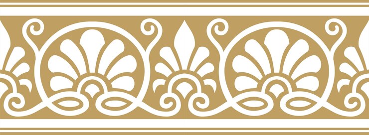 gold ornamental design pattern on frame edge border