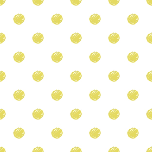 Gold Painted Marker Dots Seamless Pattern