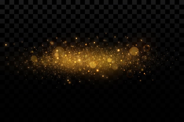gold particles light effect gold dust background decoration