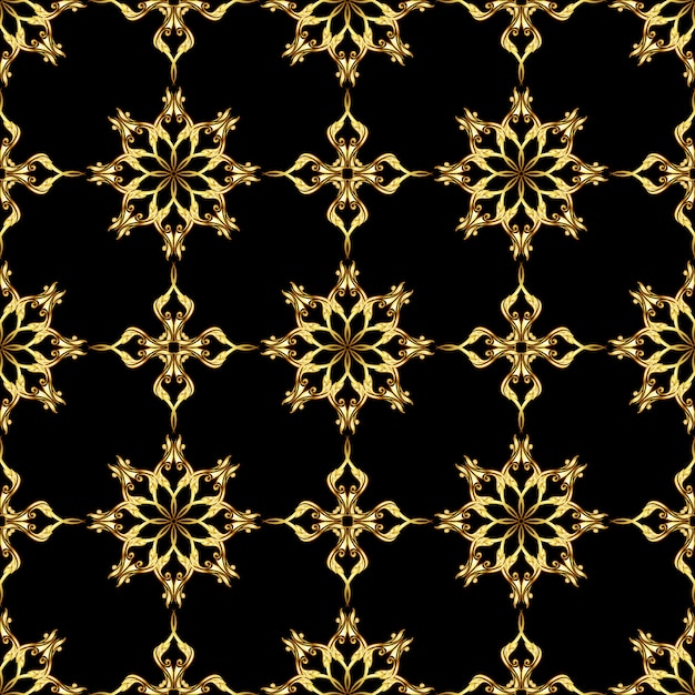 Vector gold pattern