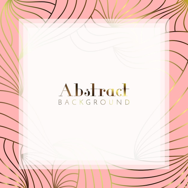 Gold Pink Abstract Background