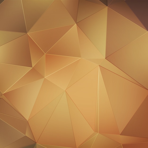 Gold polygonal background