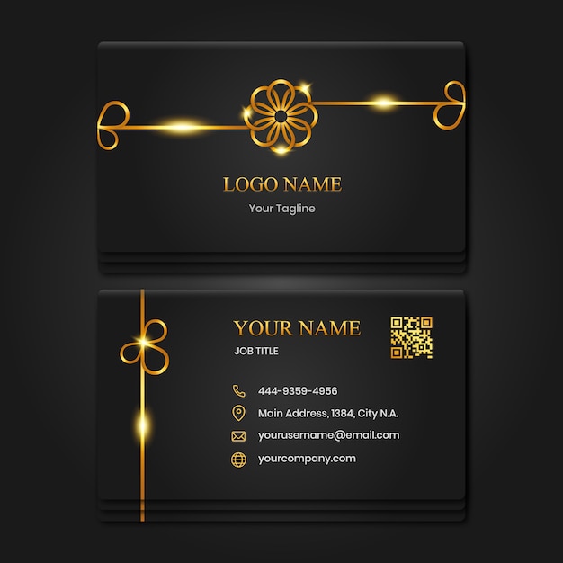 Gold premium business card