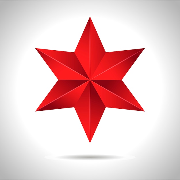 Gold red star 