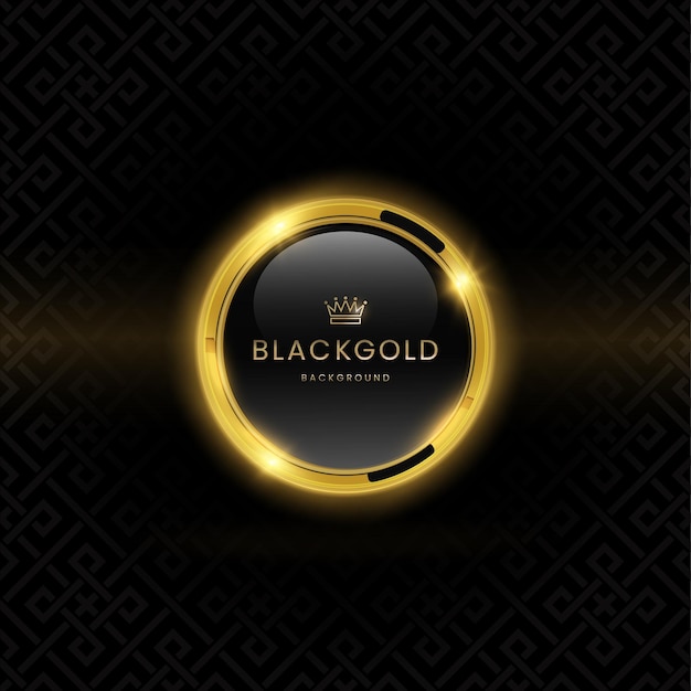 Gold round ring background