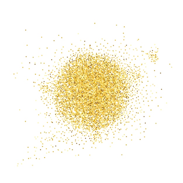 Vector gold sand golden confetti dust spray