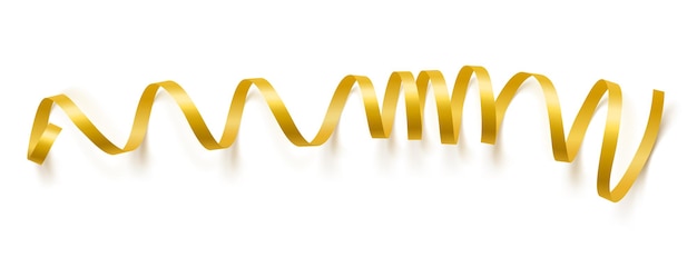 벡터 ⁇  배경 에 고립 된 금색 사틴 리본 곡선 테이프 의  ⁇ 터  ⁇ 화
