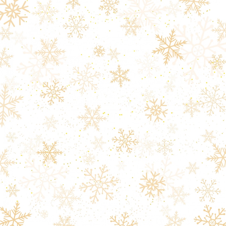 Vector ゴールドの雪片の背景