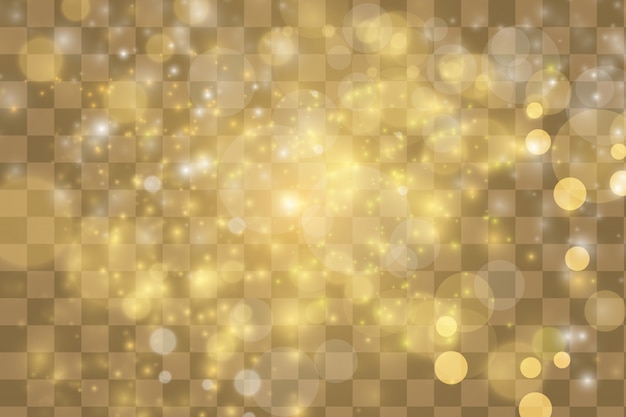 Vector gold sparkles background